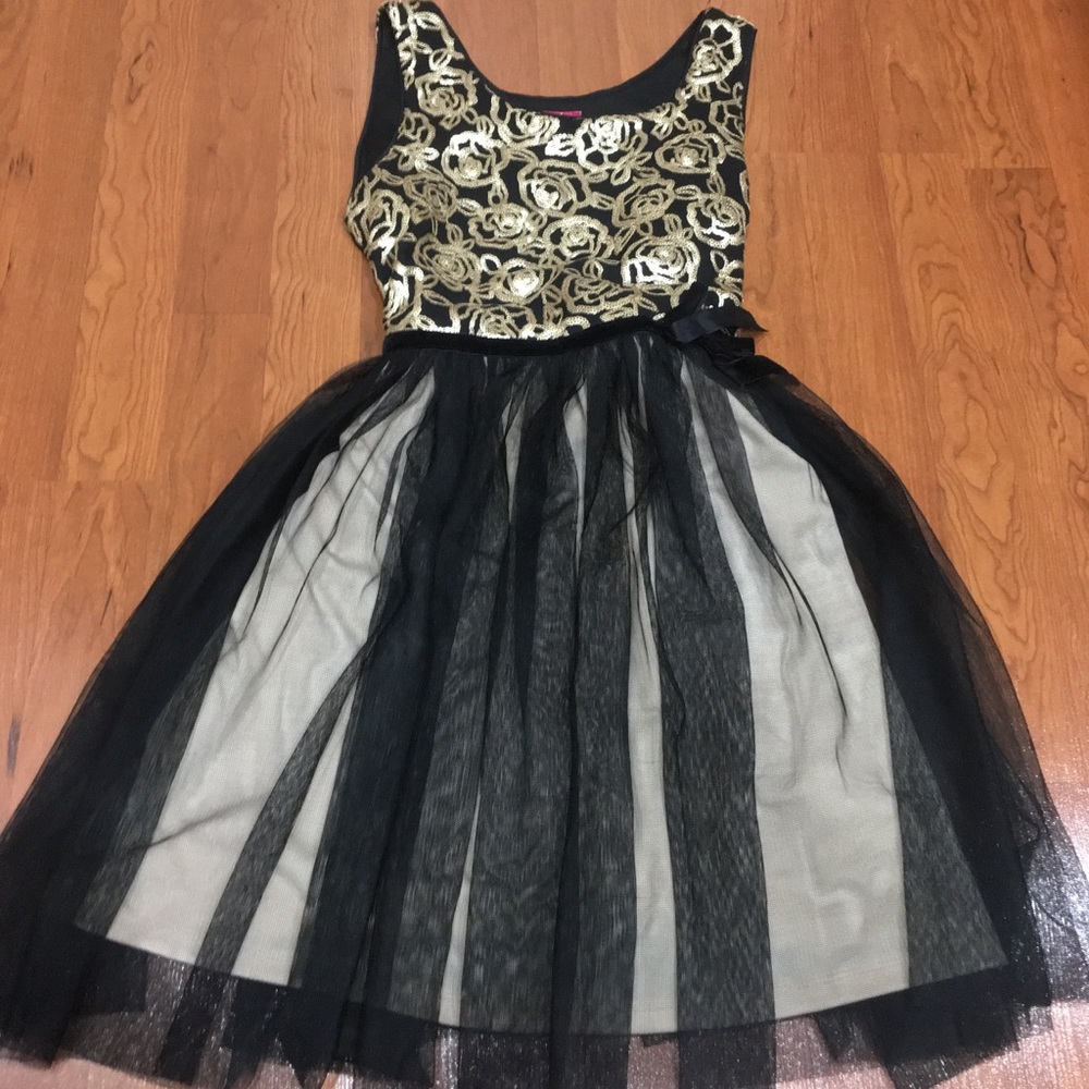 Black and Gold Dress
